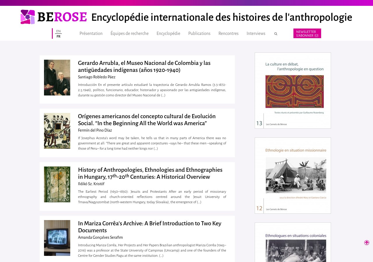 Berose - Encyclopédie internationale des histoires de (…)