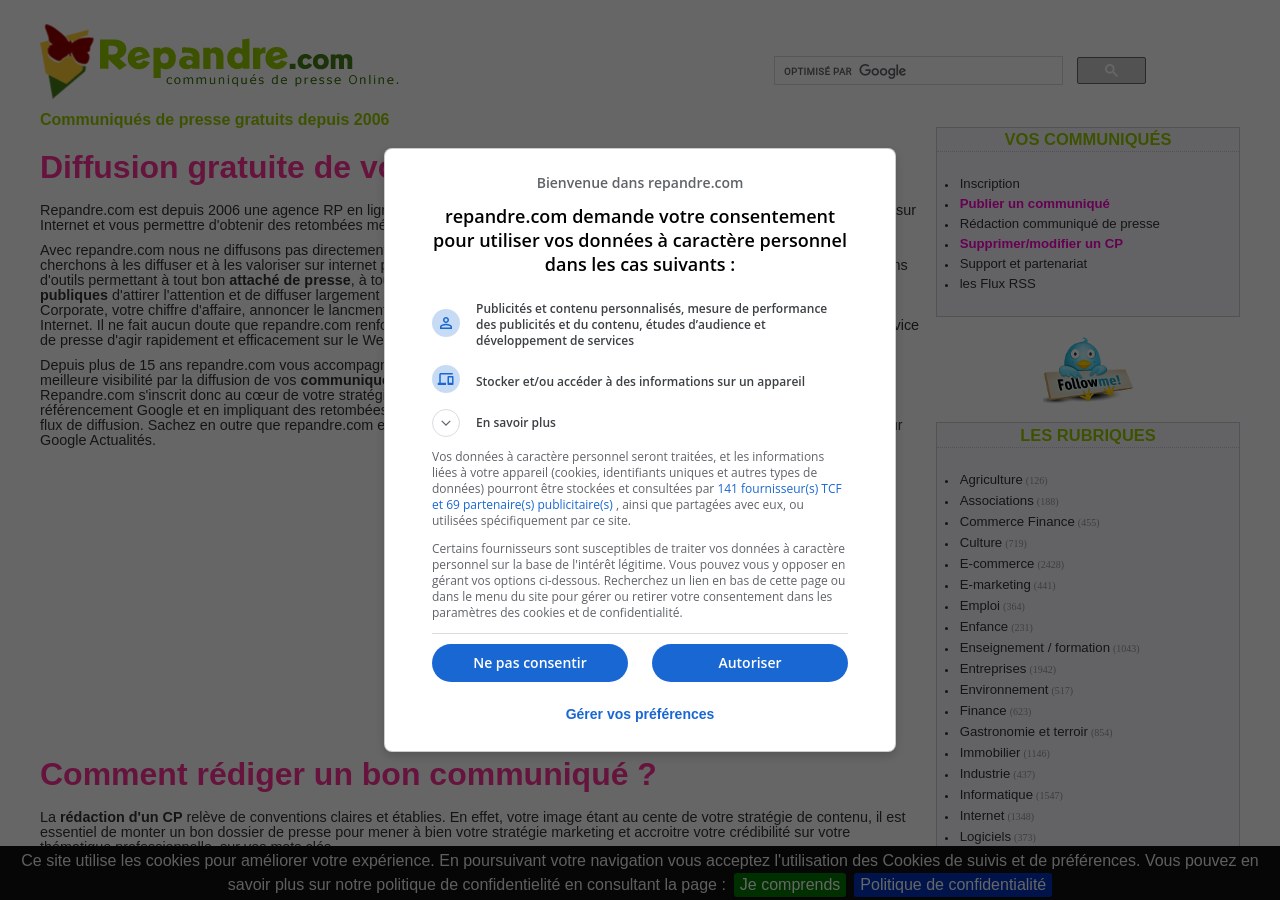 comunicado de prensa gratis