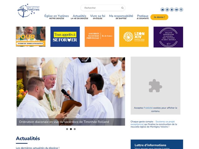 L'Église catholique en Yvelines