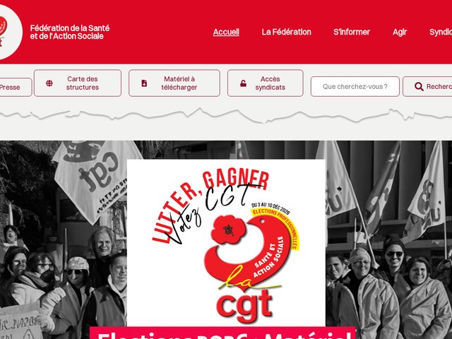 Site de la Fédération Santé CGT
