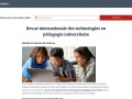 Revue internationale des technologies en pédagogie (…)