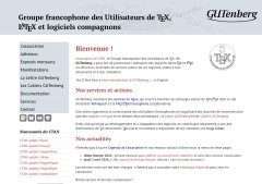 Groupe francophone des Utilisateurs de TEX, LATEX et (…)